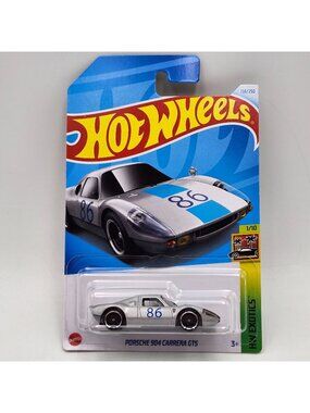 Hot Wheels Porsche 904 Carrera GTS Silver 2024 HW Exotics 1/10 158/250